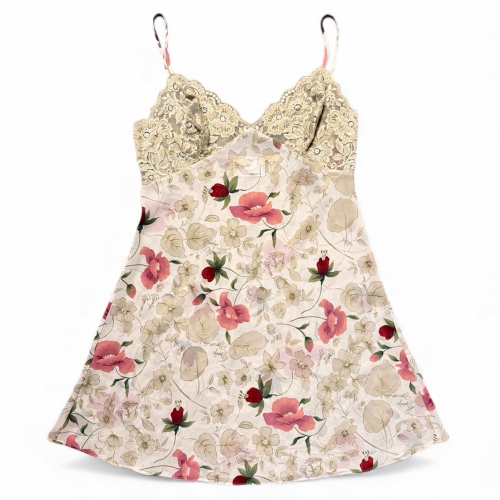 Marilyn Monroe Vintage Floral Slip & Robe SET